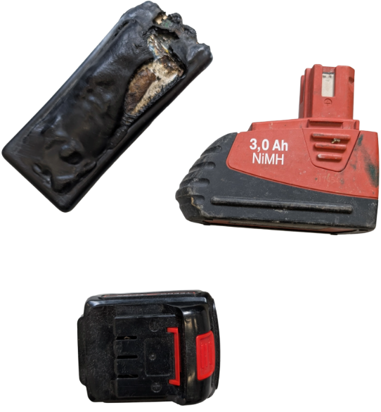 Photographie d'une batterie lithium-ion